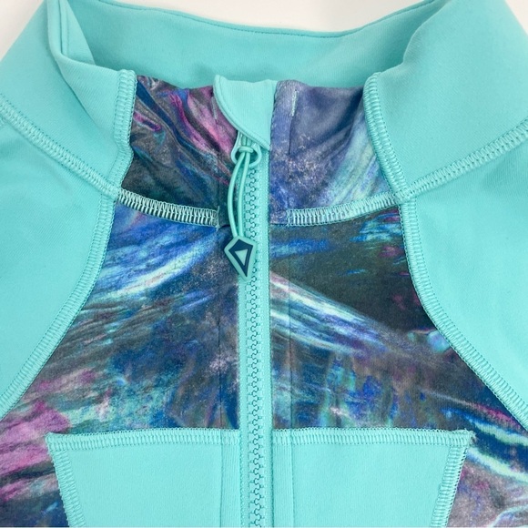 NWOT Ivivva By Lululemon Perfect Your Practice Jacket Blue Full Zip Size 14 XL - Picture 4 of 11